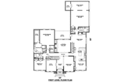 Colonial Style House Plan - 5 Beds 4 Baths 4475 Sq/Ft Plan #81-1640 