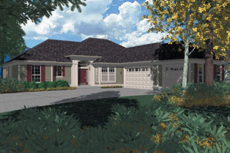 Home Plan - Traditional Exterior - Front Elevation Plan #48-206