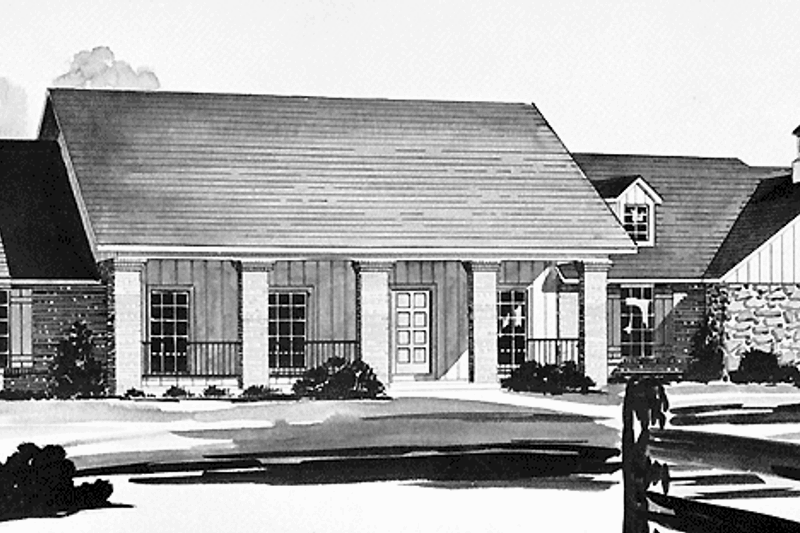 Home Plan - Classical Exterior - Front Elevation Plan #36-566