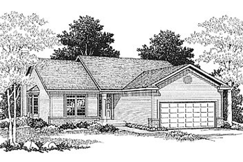 Architectural House Design - Traditional Exterior - Front Elevation Plan #70-105