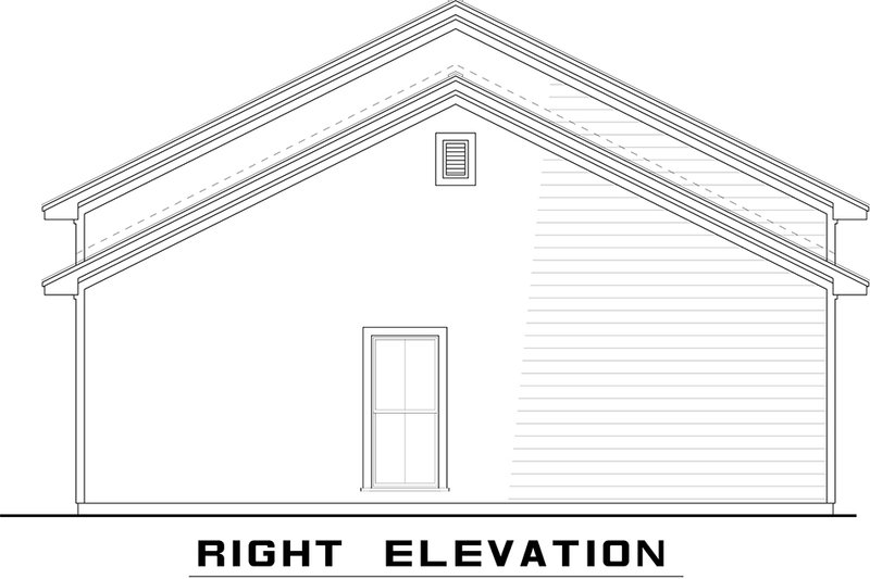 House Blueprint - Exterior - Other Elevation 1 for Barndominium House Plan #923-234 - 3 bed, 2 bath