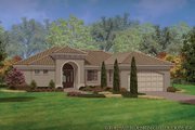 Mediterranean Style House Plan - 3 Beds 2 Baths 1808 Sq/Ft Plan #930-452 