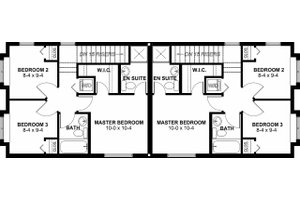 Craftsman Floor Plan - Upper Floor Plan #126-200
