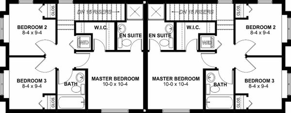 Craftsman Floor Plan - Upper Floor Plan #126-200