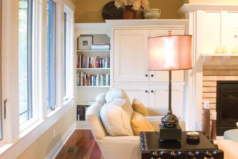 Home Plan - Interior - Family Room 2 for Prairie House Plan #928-50 - 3 bed, 2 bath