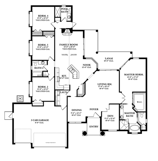 Home Plan - Mediterranean Floor Plan - Main Floor Plan #1058-44