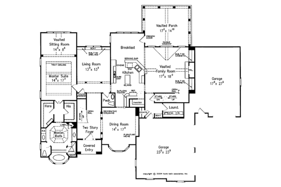 Floor Plan - Main Floor for Country House Plan #927-286 - 4 bed, 4.5 bath