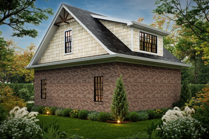 Dream House Plan - Exterior - Rear Elevation 1 for Traditional House Plan #54-719, 0 bath