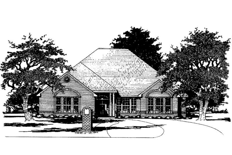 Architectural House Design - Ranch Exterior - Front Elevation Plan #472-193