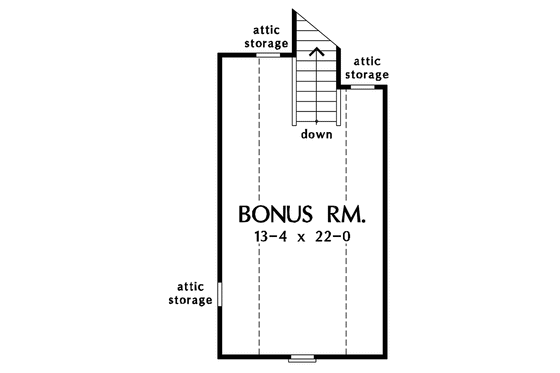 Floor Plan - Other Floor for Ranch House Plan #929-734 - 3 bed, 2 bath