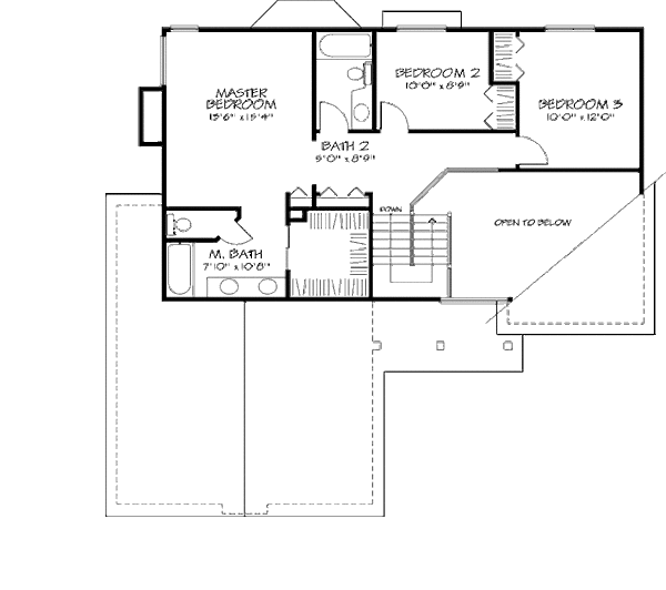 House Plan Design - Country Floor Plan - Upper Floor Plan #320-426