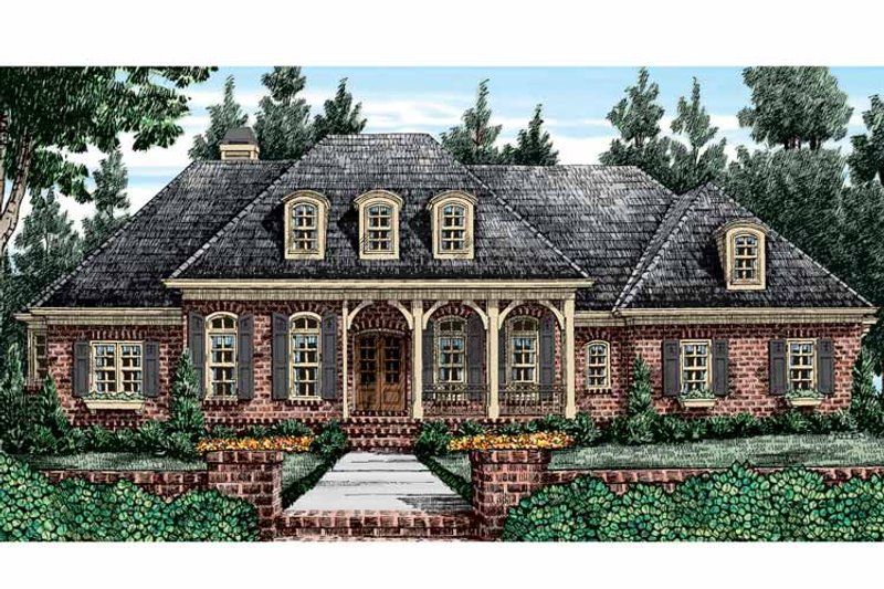 Architectural House Design - Exterior - Front Elevation 7 for Country House Plan #927-409 - 4 bed, 3.5 bath