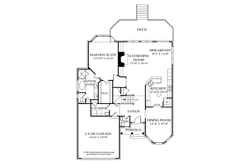 Home Plan - Floor Plan - Main Floor for Traditional House Plan #453-399 - 4 bed, 3.5 bath