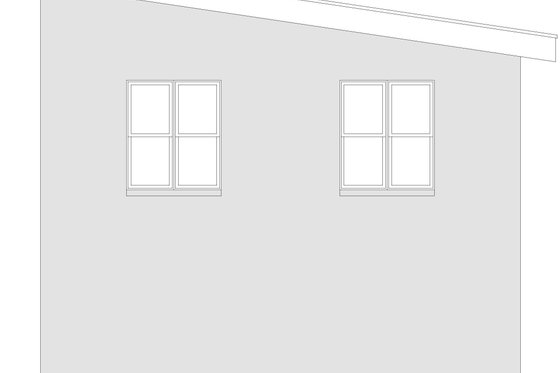 Exterior - Rear Elevation for Contemporary House Plan #932-981, 0 bath