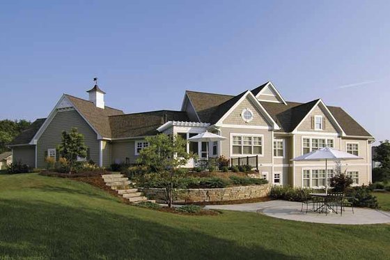 Exterior - Rear Elevation 1 for Craftsman House Plan #928-48 - 3 bed, 3 bath
