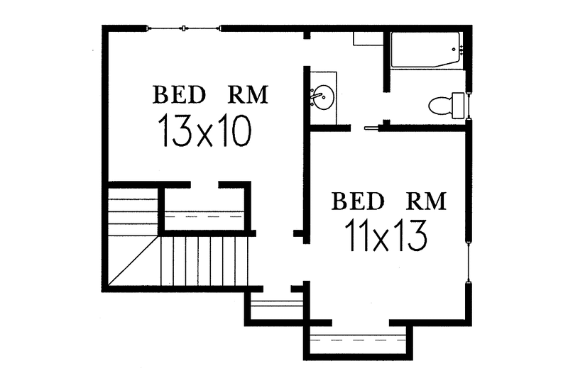 Dream House Plan - Floor Plan - Upper Floor for Traditional House Plan #15-343 - 3 bed, 2.5 bath