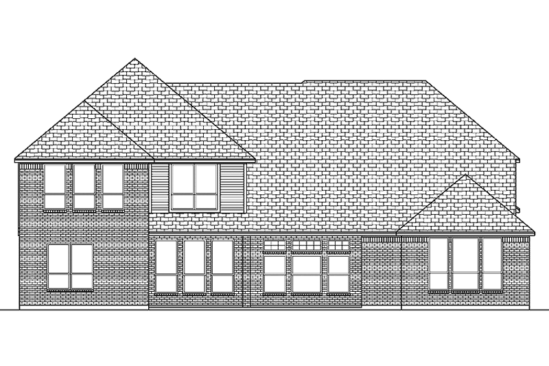 Dream House Plan - Exterior - Rear Elevation for Traditional House Plan #84-734 - 4 bed, 3 bath