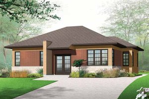 Contemporary Exterior - Front Elevation Plan #23-2523