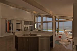 Interior - Kitchen for Ranch House Plan #489-1 - 3 bed, 2 bath