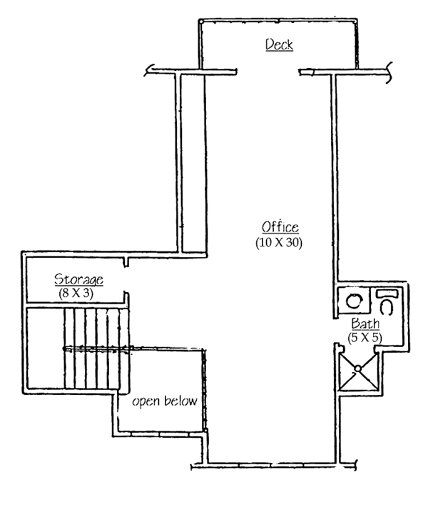 House Plan Design - Traditional Floor Plan - Upper Floor Plan #945-49