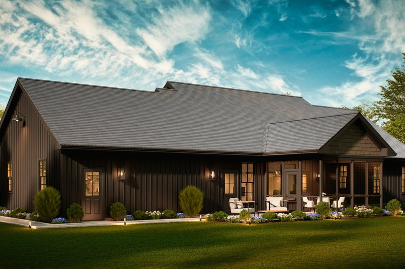 Home Plan - Exterior - Rear Elevation 3 for Traditional House Plan #54-638 - 3 bed, 2 bath