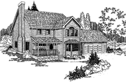 Country Style House Plan - 3 Beds 2.5 Baths 1848 Sq/Ft Plan #60-665 