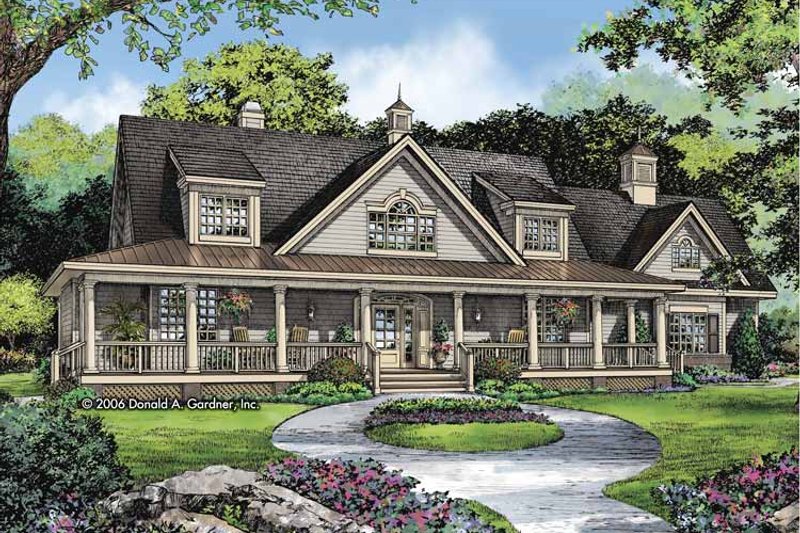 Home Plan - Exterior - Front Elevation 3 for Country House Plan #929-806 - 3 bed, 3.5 bath