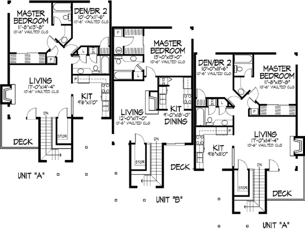 House Design - Country Floor Plan - Upper Floor Plan #320-1154