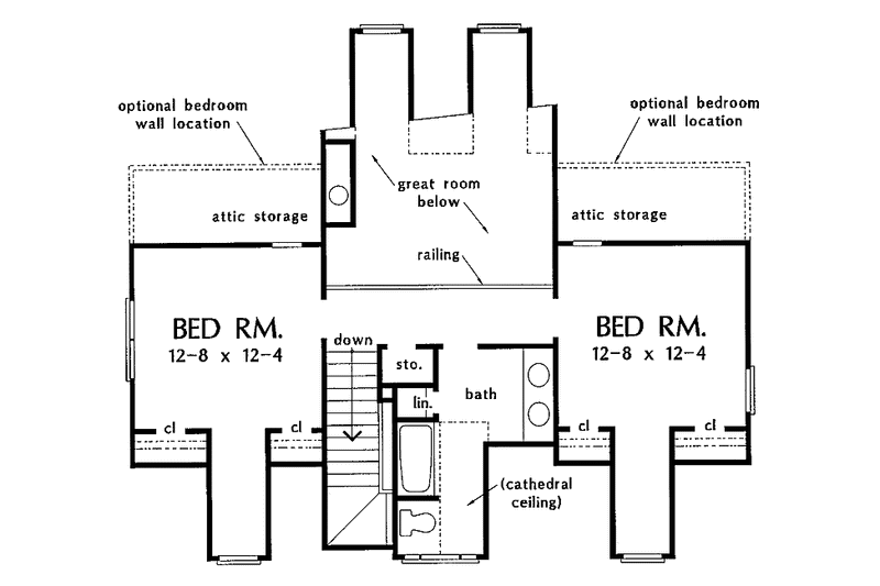 Dream House Plan - Floor Plan - Upper Floor for Country House Plan #929-278 - 4 bed, 3 bath