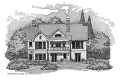 Country Style House Plan - 3 Beds 2.5 Baths 2683 Sq/Ft Plan #929-300 