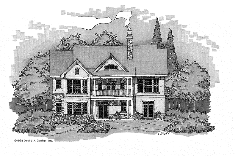 Home Plan - Exterior - Rear Elevation for Country House Plan #929-300 - 3 bed, 2.5 bath