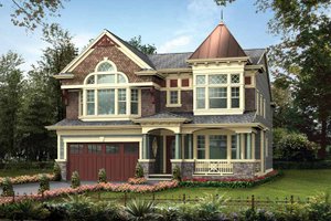 Dream House Plan - Victorian Exterior - Front Elevation Plan #132-473