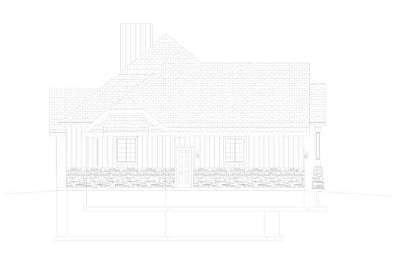 House Plan Design - Exterior - Other Elevation 1 for European House Plan #1060-75 - 3 bed, 3.5 bath