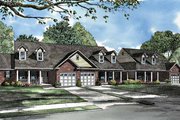 Country Style House Plan - 6 Beds 4 Baths 4194 Sq/Ft Plan #17-3027 