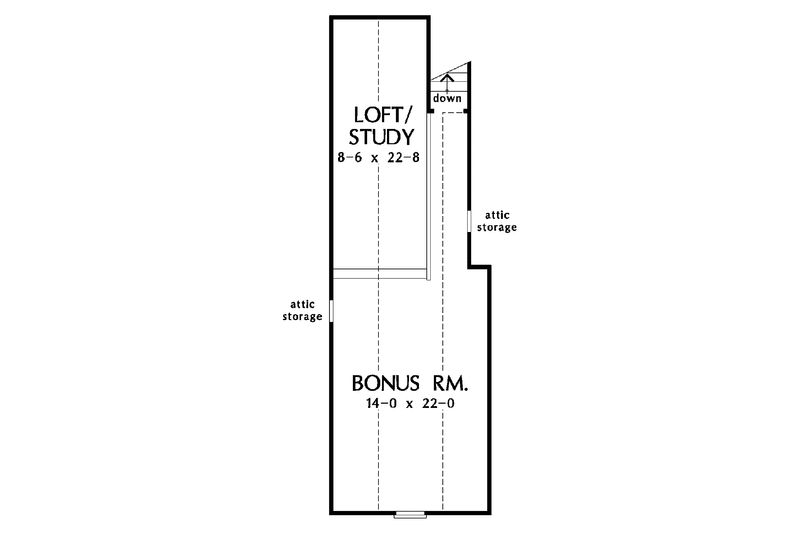 Home Plan - Floor Plan - Upper Floor for Country House Plan #929-711 - 3 bed, 2 bath