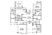 European Style House Plan - 3 Beds 4.5 Baths 5010 Sq/Ft Plan #411-581 