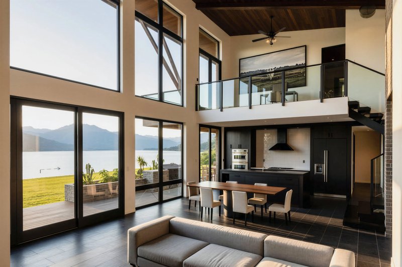Dream House Plan - Interior - Family Room 1 for Modern House Plan #80-229 - 3 bed, 3.5 bath