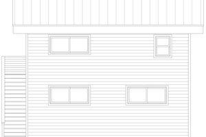 Exterior - Rear Elevation for Beach House Plan #932-1138 - 1 bed, 1 bath