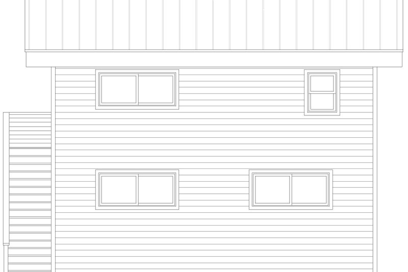 Architectural House Design - Exterior - Rear Elevation for Beach House Plan #932-1138 - 1 bed, 1 bath