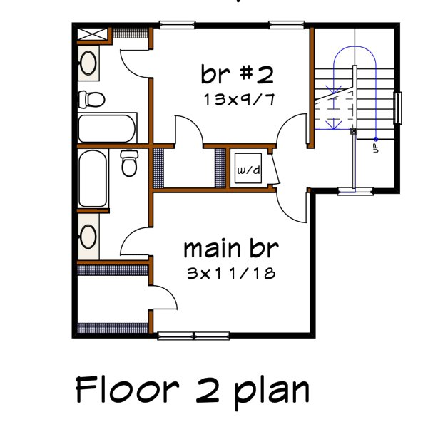 House Blueprint - Farmhouse Floor Plan - Lower Floor Plan #79-373