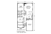 Craftsman Style House Plan - 3 Beds 2 Baths 1222 Sq/Ft Plan #53-106 