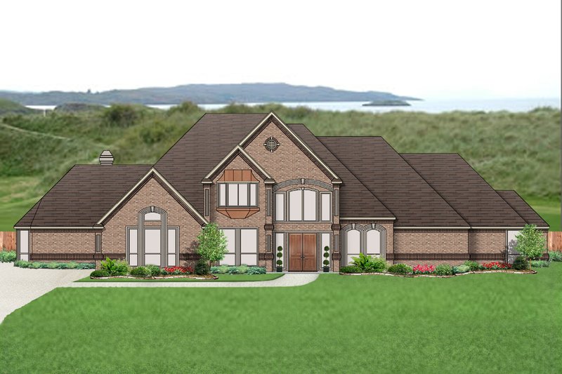 Dream House Plan - European Exterior - Front Elevation Plan #84-435