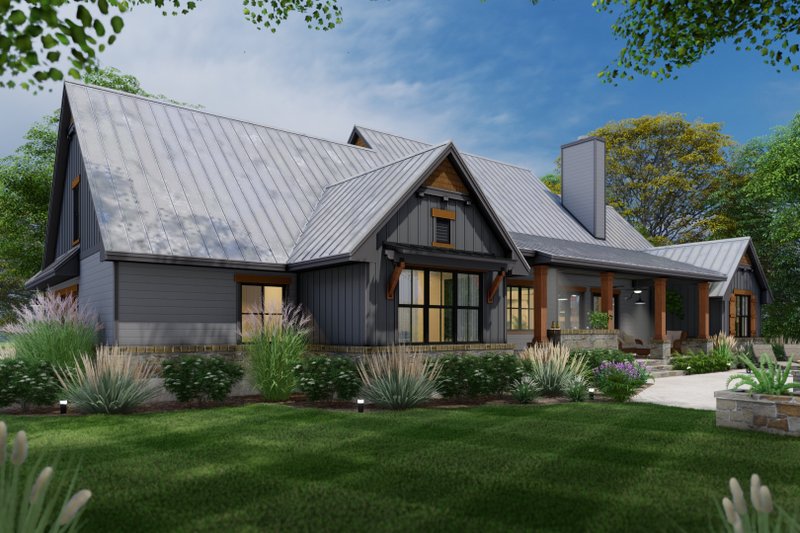 Home Plan - Exterior - Other Elevation 2 for Farmhouse House Plan #120-277 - 3 bed, 2.5 bath