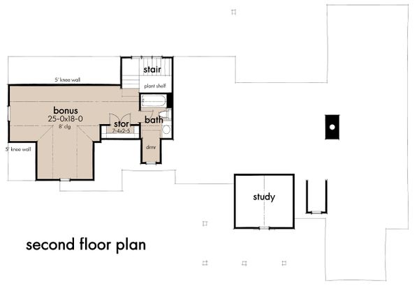 Farmhouse Floor Plan - Upper Floor Plan #120-270