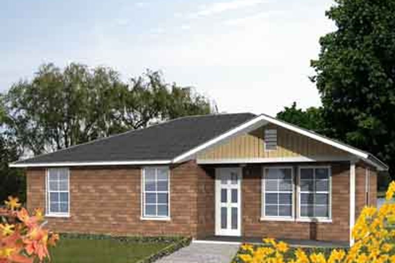 Dream House Plan - Ranch Exterior - Front Elevation Plan #1-129