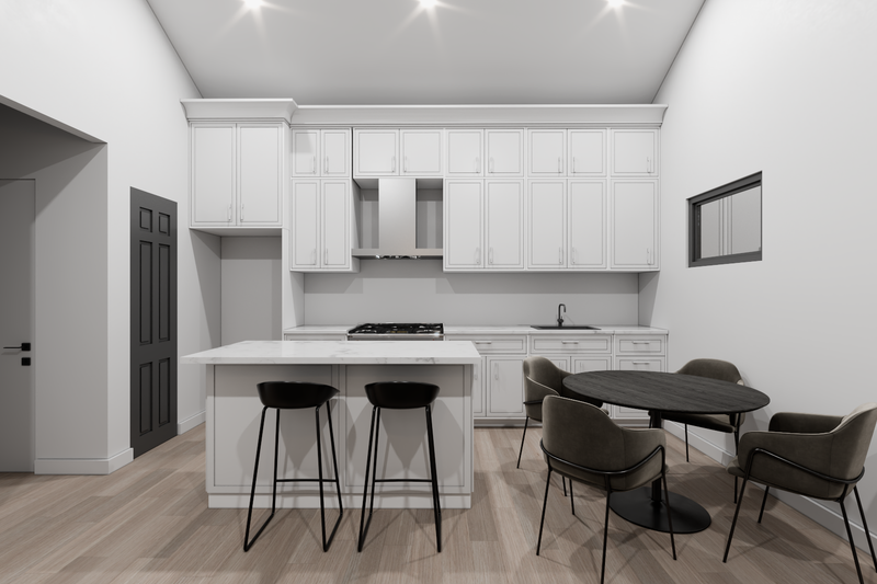 Architectural House Design - Interior - Kitchen for Contemporary House Plan #1112-6 - 2 bed, 1 bath