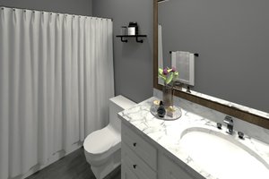 Interior - Bathroom for Barndominium House Plan #44-294 - 4 bed, 3 bath