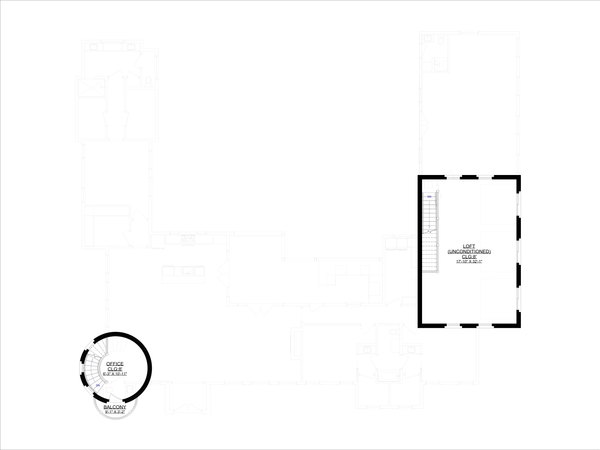 House Design - Floor Plan - Upper Floor for Mediterranean House Plan #1127-24 - 3 bed, 3.5 bath