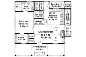 Country Floor Plan - Main Floor Plan #21-465