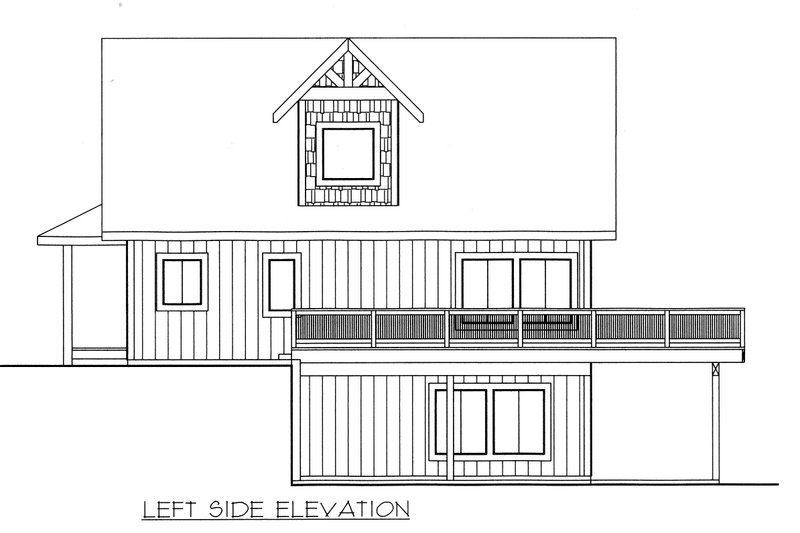 Architectural House Design - Exterior - Other Elevation for Cabin House Plan #117-944 - 3 bed, 2.5 bath